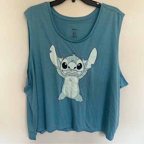 Women’s Disney Lilo & Stitch Blue Stitch Tank Top Size 3XL - Picture 1 of 9